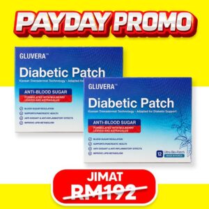 PAKEJ RAWAT ( 2 KOTAK GLUVERA DIABETIC PATCH ) 7.7