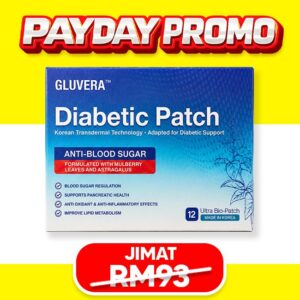 PAKEJ CEGAH ( 1 KOTAK GLUVERA DIABETIC PATCH ) 7.7